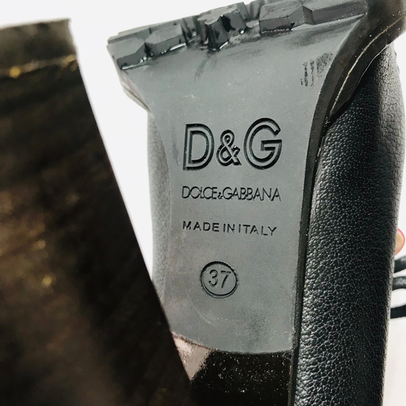 Auc Dolce & Gabbana Chunky Heel Lug Sole heel/boot - Picture 5 of 9